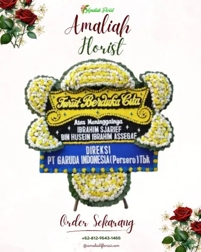 Papan Bunga Duka di Salubattang