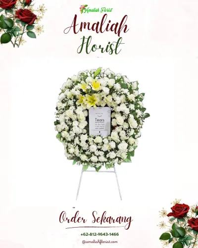 Krans Bunga Duka Cita di Salubattang