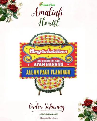Bunga Papan Congratulation di Salubattang